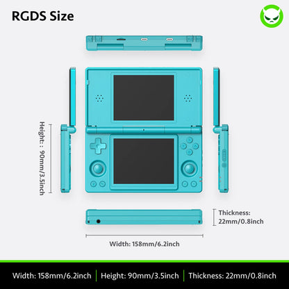 Anbernic RG Ds【Buy 1 Get 1 Capacitive Stylus + 1 Lanyard + 2 Screen Protectors + 1 Charging Cable】Dual Screens 4-Inch IPS 640*480 Android 14 RK3568 Quad-Core 64-Bit 4000Mah Six-Axis Gyroscope Sensor Ready to Use