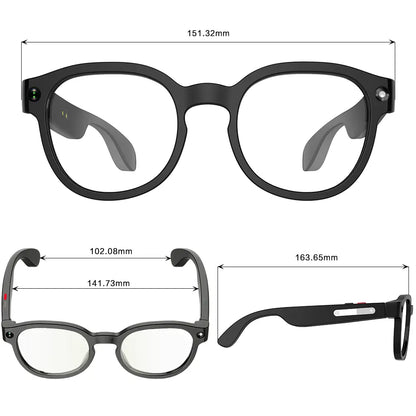 Sightflow Smart AI Camera Glasses, 8MP Photochromic Uv-Protection Lenses, 160+ Languages Real-Time Translation, Bluetooth Audio, Hands-Free Photo & Video Capture, Button Touch Control, for Travel Outdoor Daily Use, Compatible with Ios & Android
