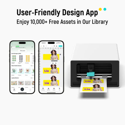 Liene Pixcut S1 Photo Sticker Printer & Cutting Machine - All-In-One Sticker Maker Machine for DIY Crafts, Custom Labels & Gifts, Thermal Dye-Sublimation, 300 DPI Prints, Precise AI Auto-Cutting, AI Design App Support,Tiktokshopdealsforyoudays, Summerwins