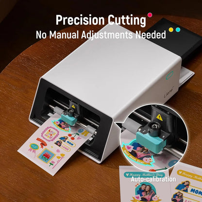 Liene Pixcut S1 Photo Sticker Printer & Cutting Machine - All-In-One Sticker Maker Machine for DIY Crafts, Custom Labels & Gifts, Thermal Dye-Sublimation, 300 DPI Prints, Precise AI Auto-Cutting, AI Design App Support,Tiktokshopdealsforyoudays, Summerwins